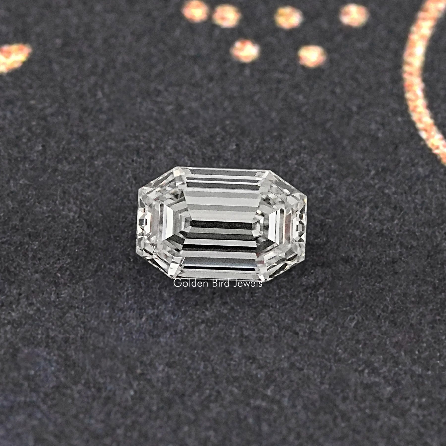 Old Mine Emerald Cut Lab Grown Diamond