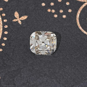 Off White Old Mine Cut Cushion Loose Moissanite