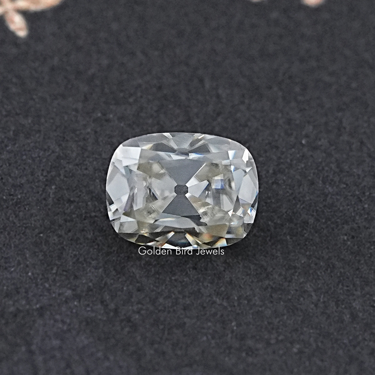 Old Mine Cut Cushion Moissanite Loose Stone