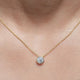 Old European Cut Round Lab Diamond Pendant