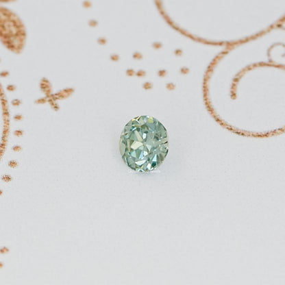 Top View of European Round Round Cut Loose Moissanite