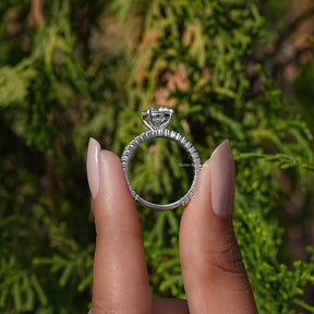 Old European Round Lab Diamond Ring Set