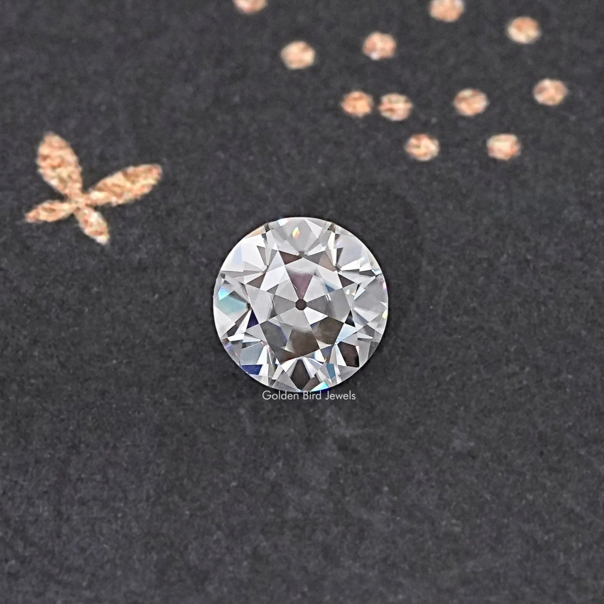 3,28 CT alter europäischer Schliff, runder, lockerer Moissanit