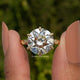 Old European Round Cut Moissanite Ring