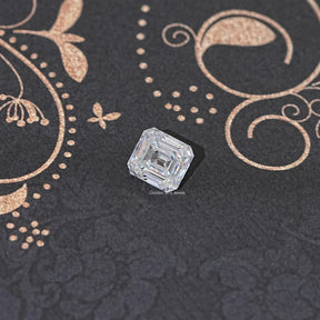 Colorless Old Mine Asscher Cut Loose Moissanite