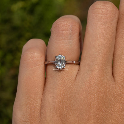 Old Mine Cushion Cut Bridal Ring For Women