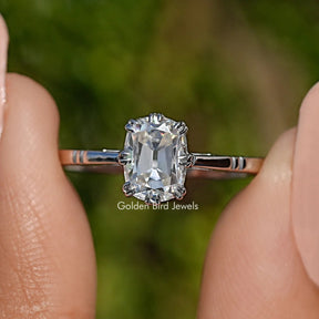 Old Mine Cushion Cut Bridal Ring For Women
