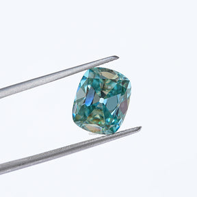 [Blue Old Mine Cushion Cut Loose Stone]-[Golden Bird Jewels]