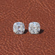 Front View Of Colorless Cushion Cut Loose Stone
