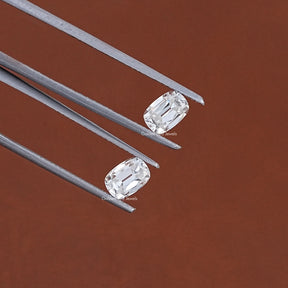 Colorless Old Mine Cushion Moissanite Loose Pair