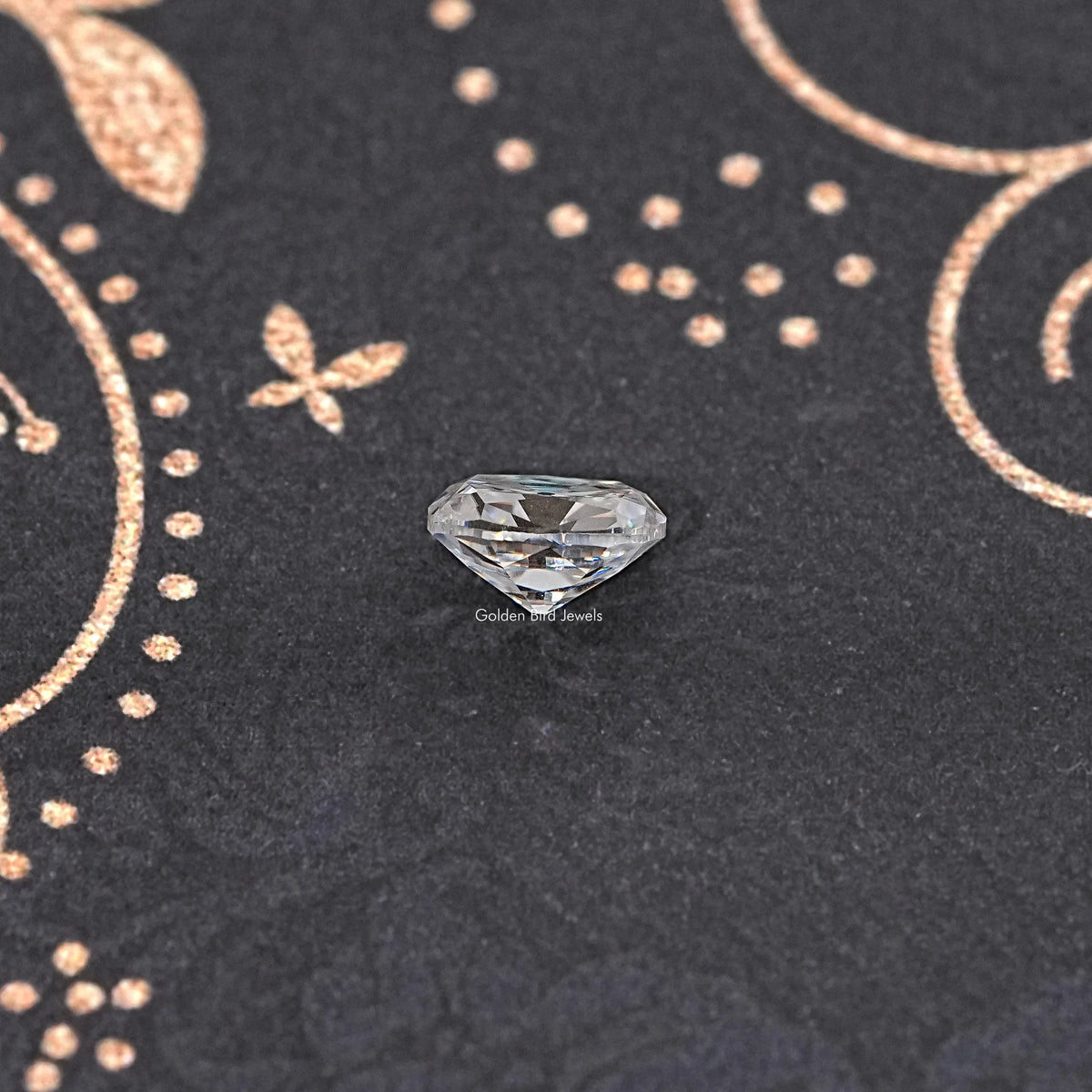 Side View Of Old Mine Cushion Loose Moissanite Stone