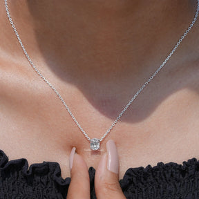 [Old Mine Cushion Cut Diamond Pendant]-[Golden Bird Jewels]