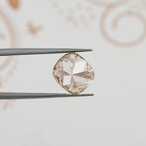 Yellow Old Mine Cut Cushion Loose Moissanite