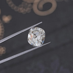 Colorless Old Mine Cut Cushion Loose Moissanite
