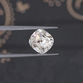 Near Colorless Old Mine Cushion Loose Moissanite Stone