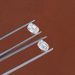 Colorless Old Mine Cushion Moissanite Loose Pair