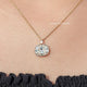 Old Mine Cushion Moissanite Solitaire Pendant