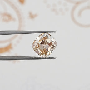 Yellow Old Mine Cut Cushion Loose Moissanite