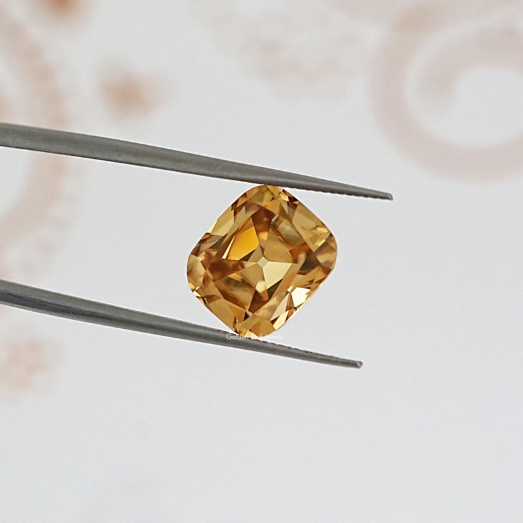 Old Mine Cut Cushion Moissanite Loose Stone