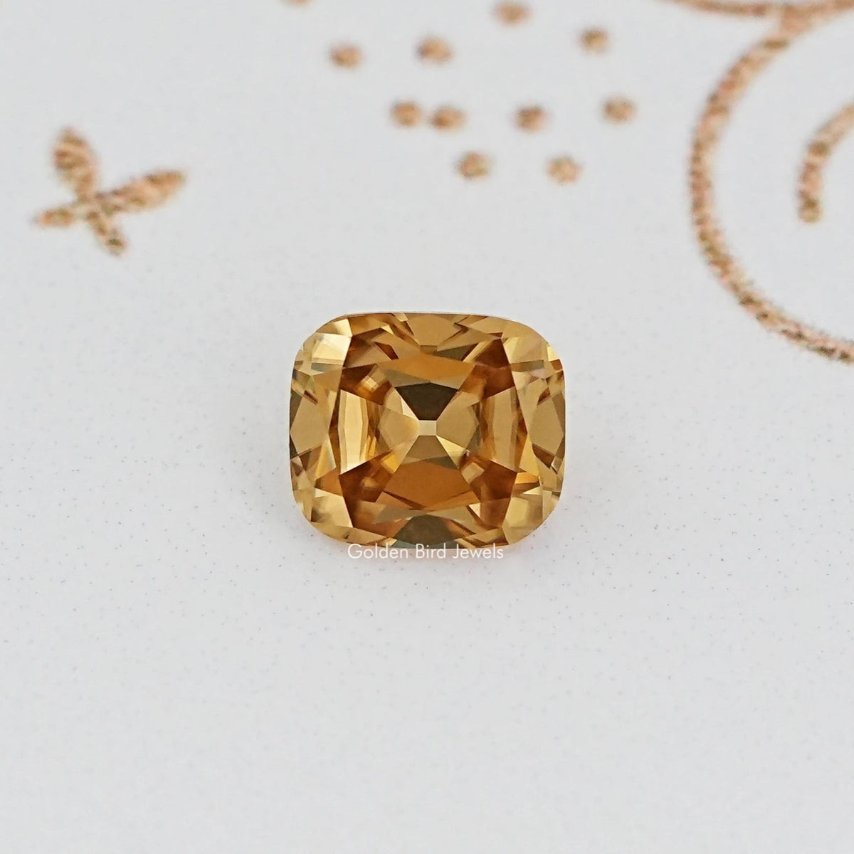 Old Mine Cut Cushion Moissanite Loose Stone