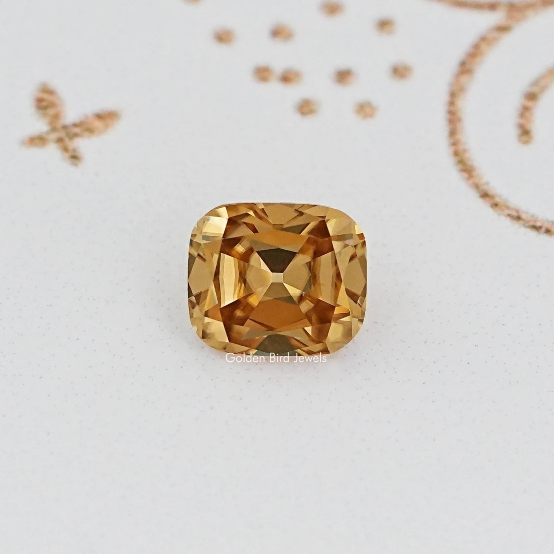 Old Mine Cut Cushion Moissanite Loose Stone