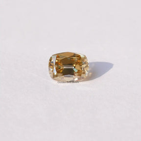 [Yellow Cushion Cut Loose Moissanite]-[Golden Bird Jewels]