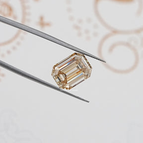 Old Mine Cut Emerald Loose Moissanite
