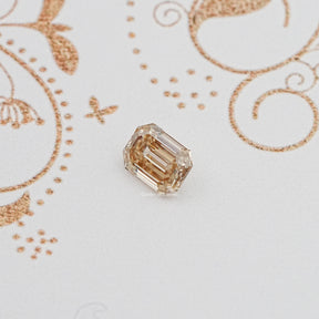 Old Mine Cut Emerald Loose Moissanite