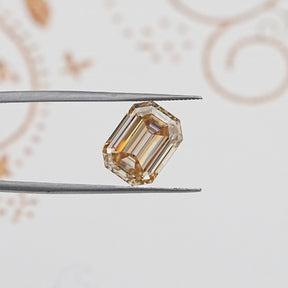 Old Mine Cut Emerald Loose Moissanite