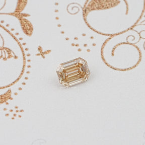 Old Mine Cut Emerald Loose Moissanite