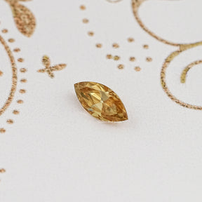 Champagne Old Mine Marquise Loose Moissanite