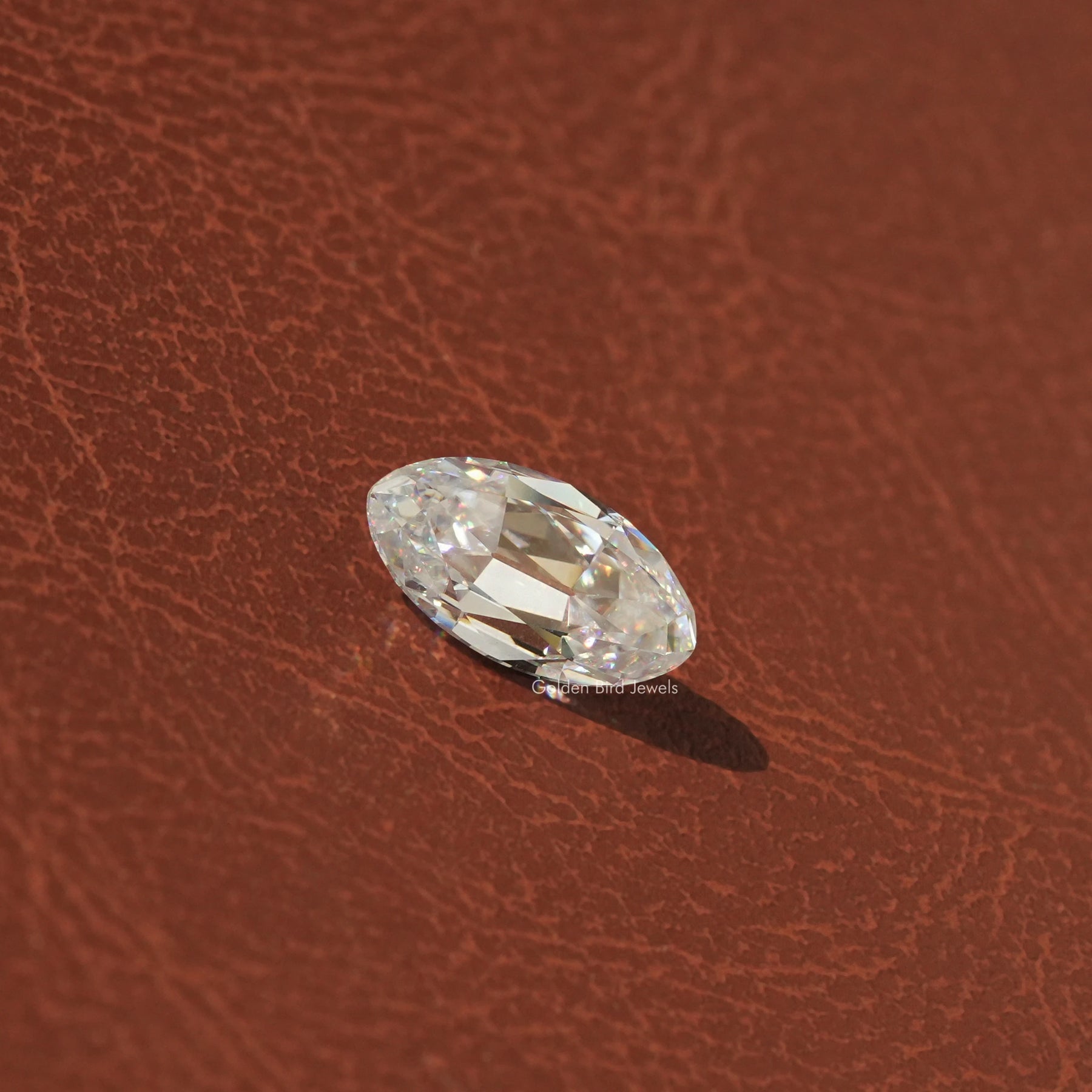 [Moissanite Moval Cut Loose Stone]-[Golden Bird Jewels]