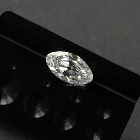 [Colorless Old Mine Moval Cut Loose Moissanite Stone]-[Golden Bird Jewels]