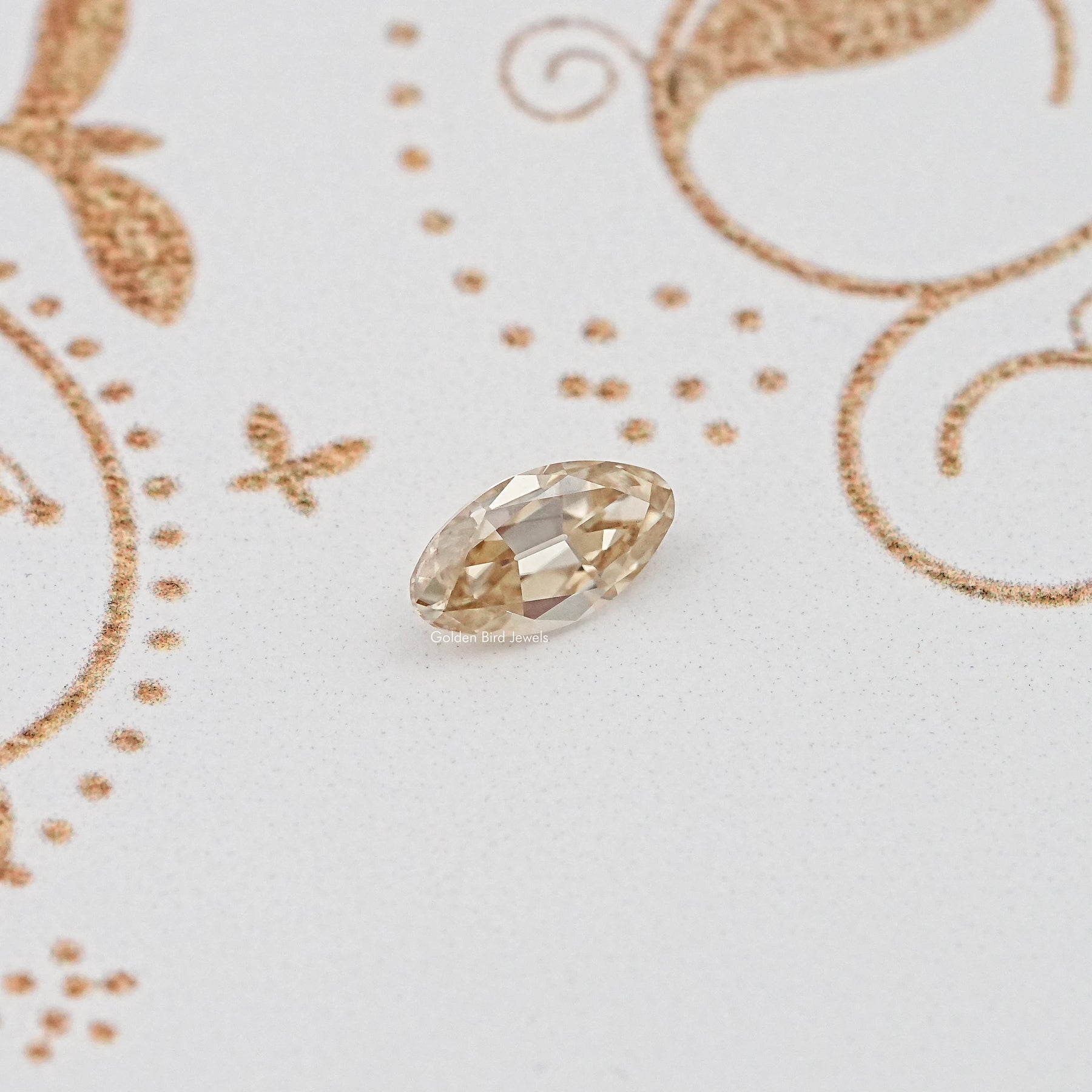 Yellow Old Mine Moval Loose Moissanite