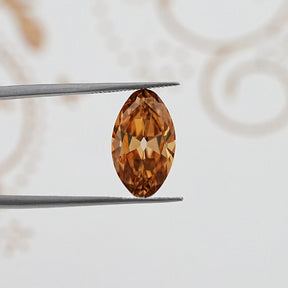 Champagne Old Mine Cut Moval Loose Moissanite