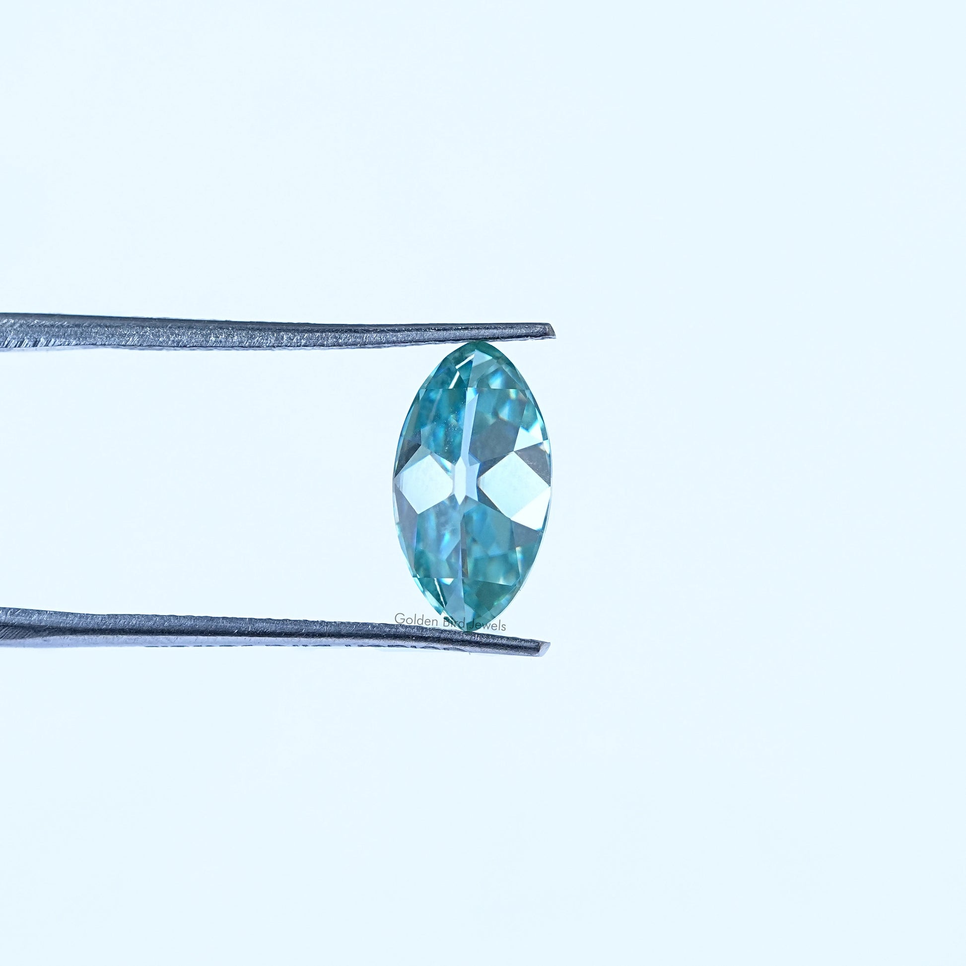 Front View Of Old Mine Moval Cut Loose Moissanite