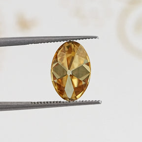 Champagne Old Mine Oval Loose Moissanite