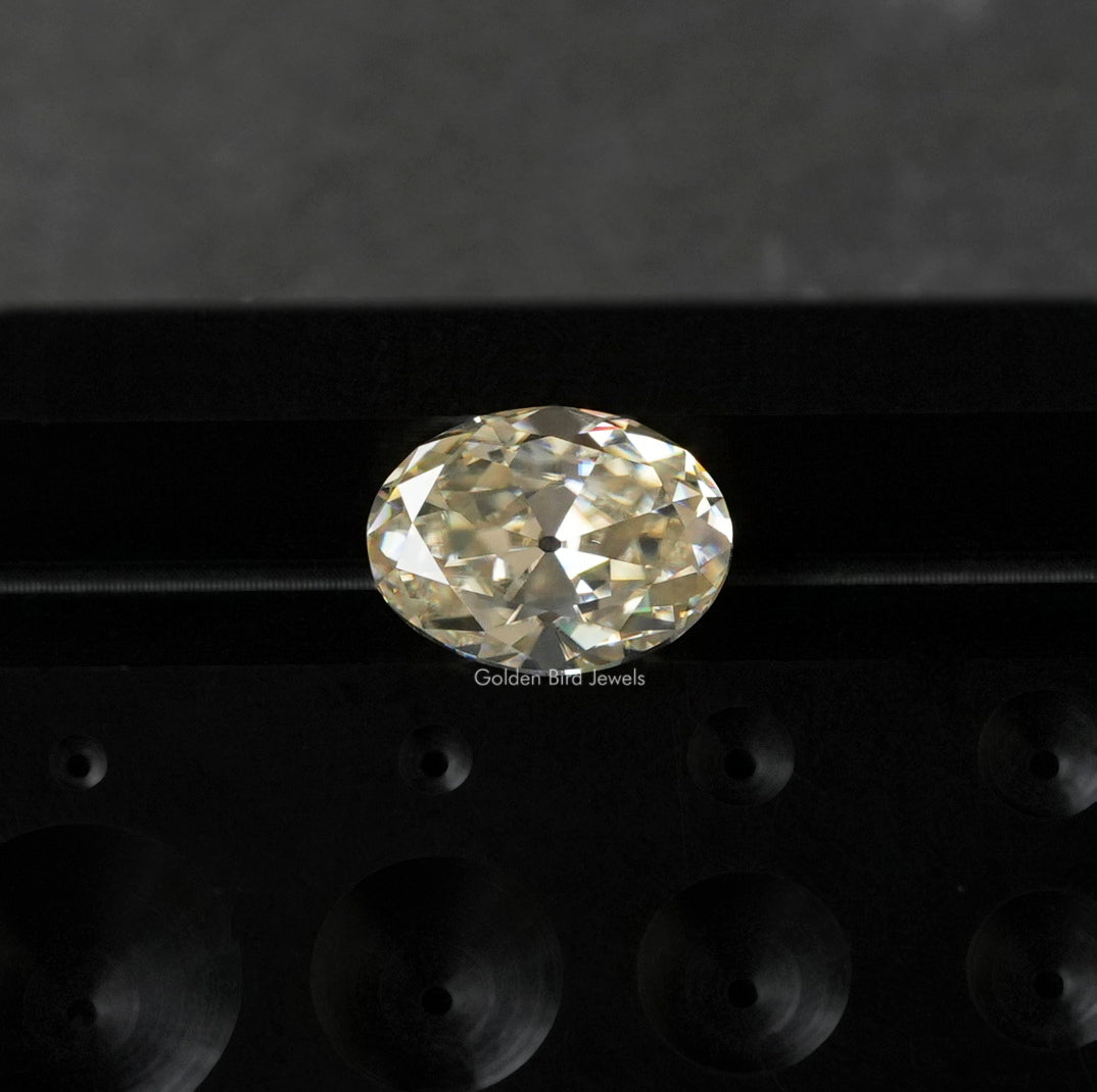 [Moissanite Old Mine Oval Cut Loose Stone]-[Golden Bird Jewels]