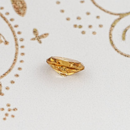 Side View Of Old Mine Oval Cut Loose Moissanite Stone