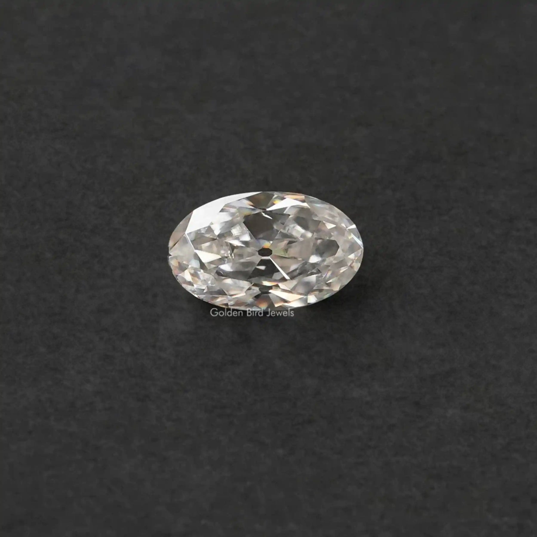 [Moissanite Old Mine Oval Cut Loose]-[Golden Bird Jewels]