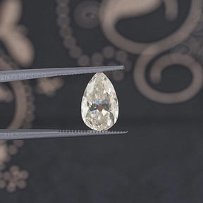 Old Mine Pear Cut Loose Moissanite Stone