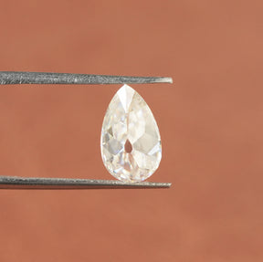 Loose Moissanite Old Mine Pear