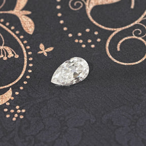 Old Mine Pear Cut Loose Moissanite Stone