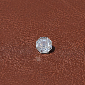 Top View of Colorless Old Single Cut Loose Moissanite