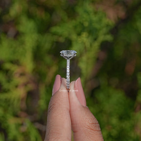 Oval Cut Lab Diamond Engagement Ring