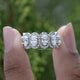 Oval Cut Lab Diamond Seven Stone Halo Band