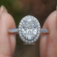 Oval Cut Lab Grown Diamond Halo Ring
