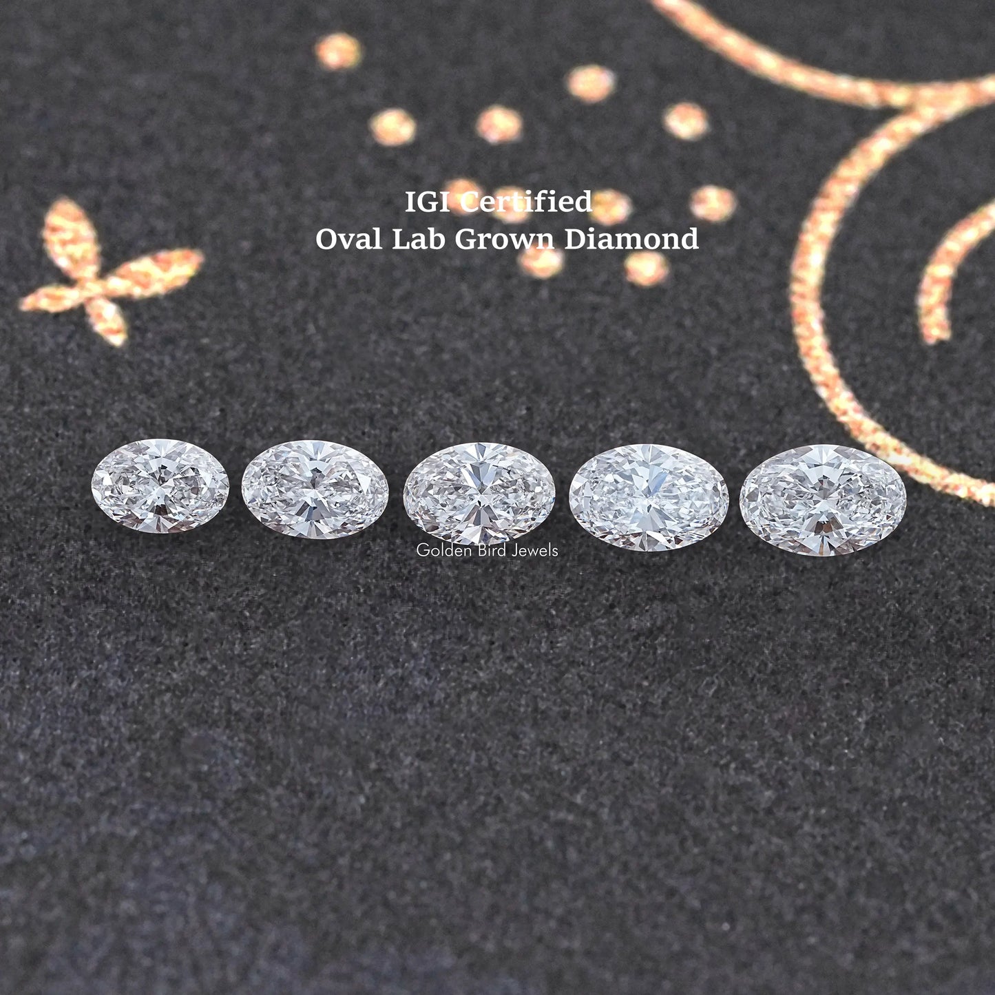 IGI Certified Oval Cut Loose Lab Diamond