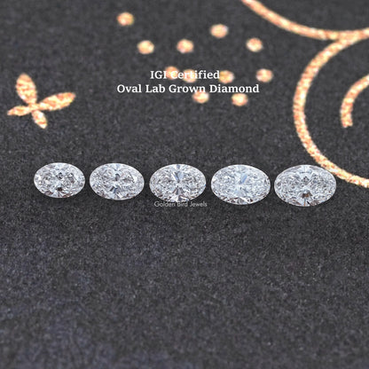 IGI Certified Oval Cut Loose Lab Diamond