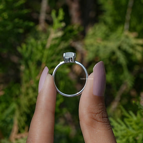 Oval Moonstone Gemstone Solitaire Ring